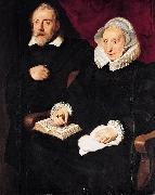 Cornelis de Vos Portrait of Elisabeth Mertens and Her Late Husband oil painting picture wholesale